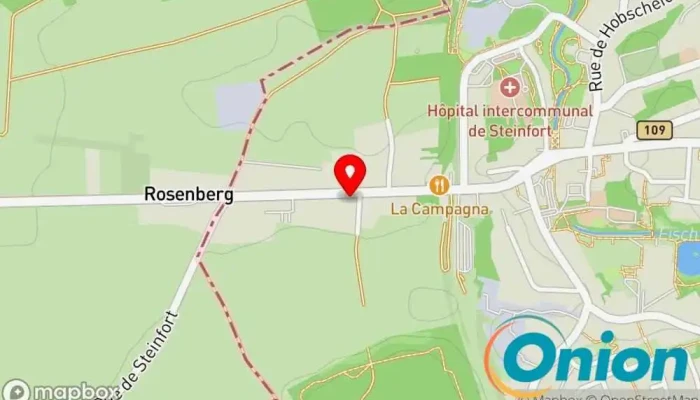 Kaart vun La Parqueterie : Parquets & Terrasses Holzboden-Einbaudienst, Terrassenbauer, Fachhandel für Bodenbeläge zu Steinfort