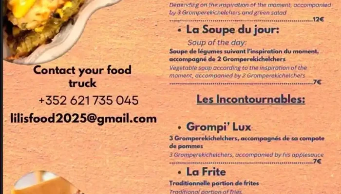 Lilis Food Luxembourg Speisekarte - Luxemburg