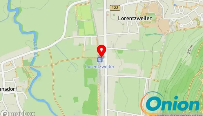 Kaart vun Lorentzweiler Bahnhof zu Lorentzweiler