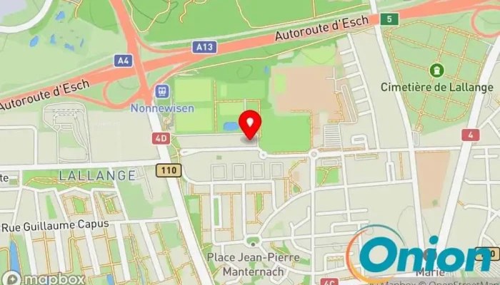 Kaart vun Louis & Associates Sàrl Sàrl Computersupport und -dienste zu Esch an der Alzette
