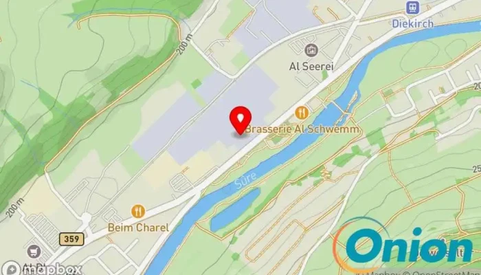 Kaart vun Lux'M Burger Restaurant zu Diekirch