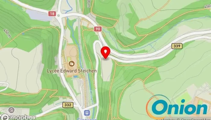 Kaart vun Luxmetall Bau AG Bauunternehmen zu Clerf