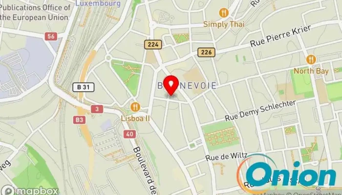 Kaart vun LV Construction Sàrl Bauunternehmen zu Luxemburg