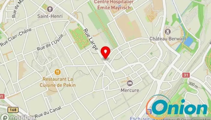 Kaart vun مطعم ماكولات تركيا وشرقية Restaurant zu Esch an der Alzette