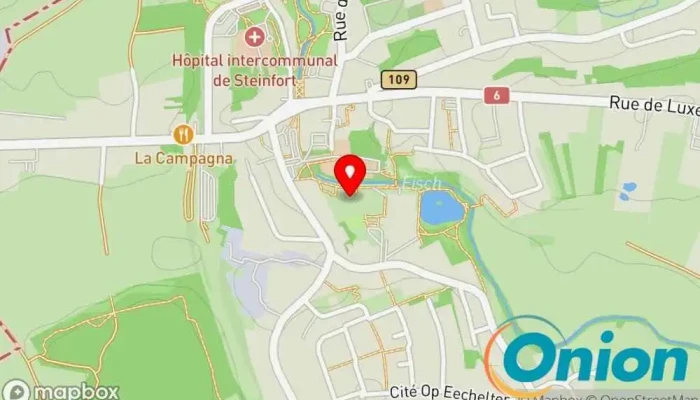 Kaart vun Maison Relais Steinfort Schule zu Steinfort