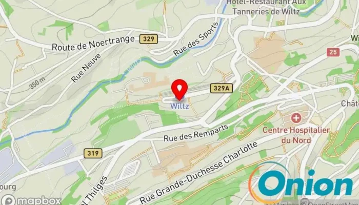 Kaart vun Matériaux Clement S.A. Baufachhandel, Heimwerkerfachhandel, Gartenmöbelgeschäft, Haushaltswarengeschäft zu Wiltz