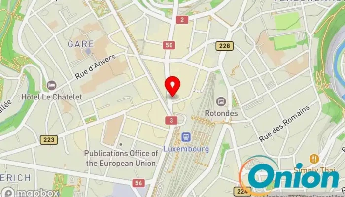 Kaart vun Medi-Market Luxembourg Gare Apotheke zu Luxemburg