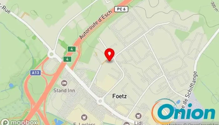 Kaart vun Menuilux Sàrl Drechsler, Fensterinstallationsdienst zu Monnerich