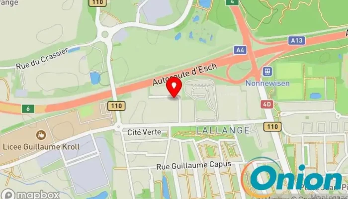 Kaart vun Menuiserie Thies SARL Möbelgeschäft zu Esch an der Alzette