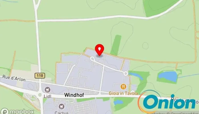 Kaart vun Mettler Windhof Elektrofachgeschäft zu Koerich