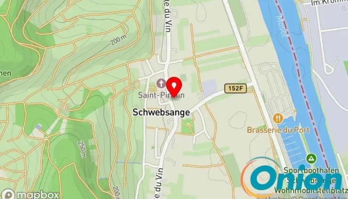 Kaart vun Meyer Frères Sàrl Auftragnehmer für den Innenausbau, Schrankmöbelhaus, Treppenbauunternehmen zu Schengen