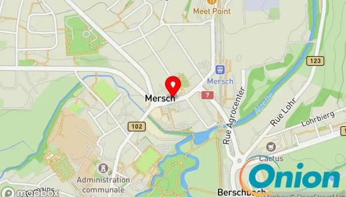 Kaart vun Mosque of Mersch/Mosquée de Mersch (afmm.lu) Moschee zu Mersch