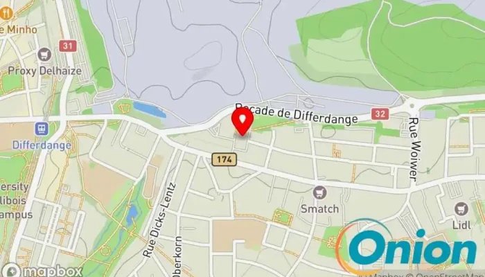 Kaart vun Neopixl SA Softwareentwickler/-hersteller, Designagentur zu Differdange