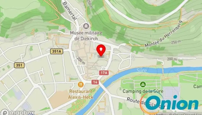 Kaart vun Nethome Reinigungsdienst zu Diekirch