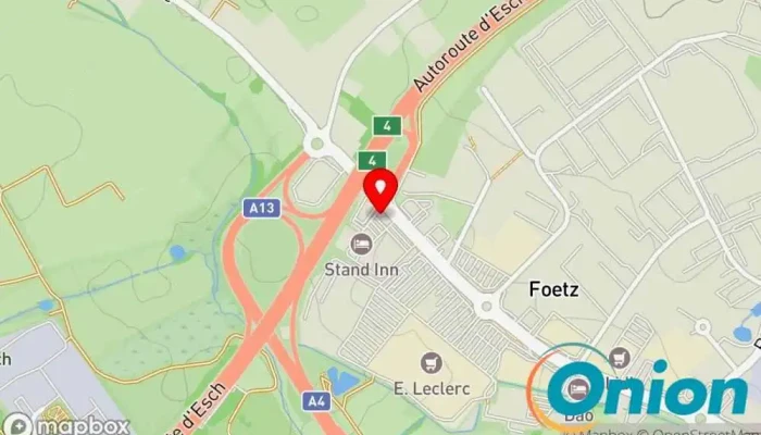 Kaart vun NSTI Luxembourg Brandschutzdienst zu Monnerich