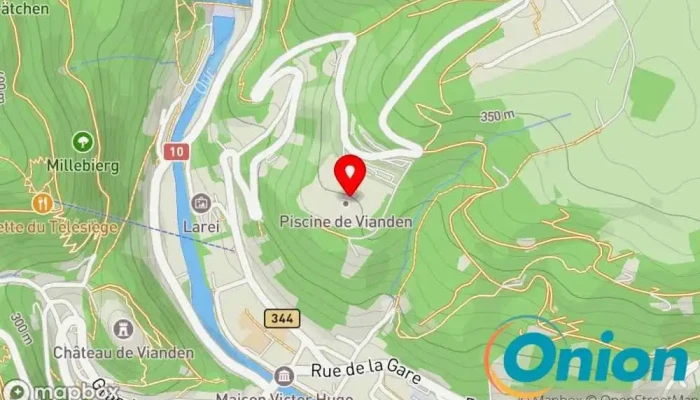 Kaart vun Öffentliches Schwimmbad Vianden Schwimmbad zu Vianden