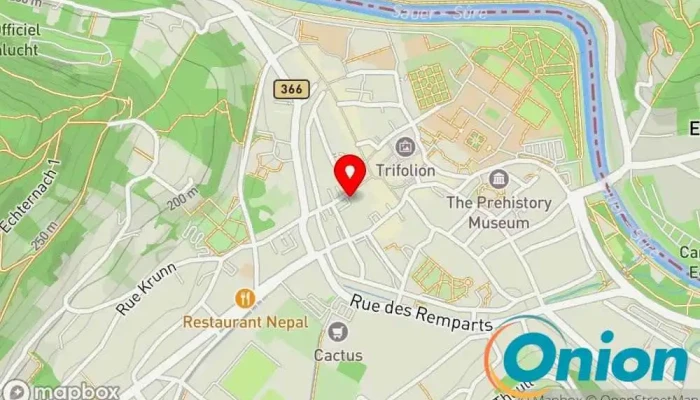 Kaart vun Office Social Echternach & Rosport-Mompach Sozialamt zu Echternach