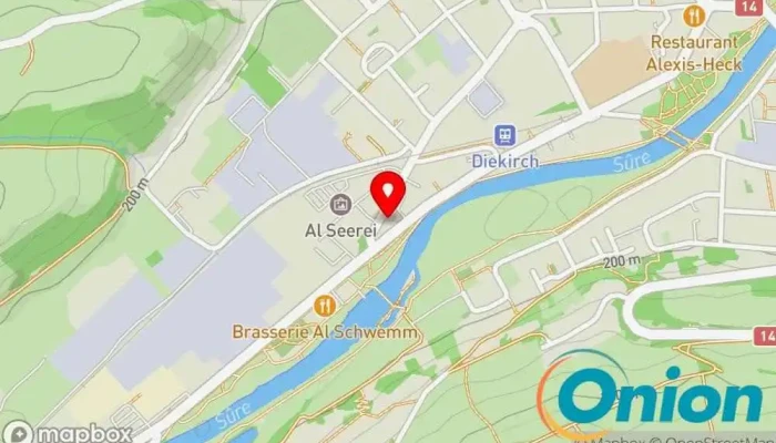 Kaart vun OGBL Service Information, Conseil et Assistance Asbl Gewerkschaft zu Diekirch