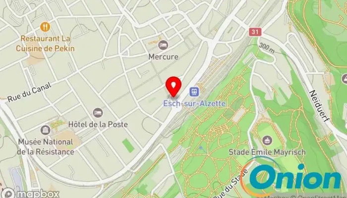 Kaart vun Okebap Restaurant zu Esch an der Alzette