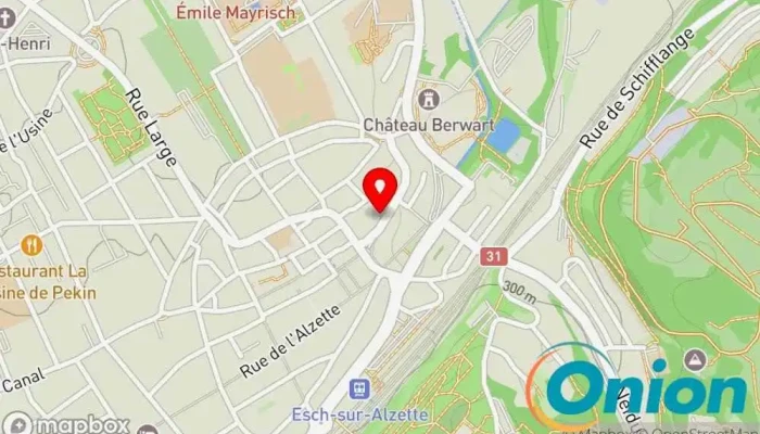 Kaart vun Onud Home Hausmeisterservice zu Esch an der Alzette