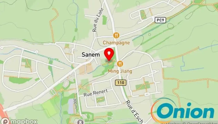 Kaart vun Parc Backes Park zu Sanem