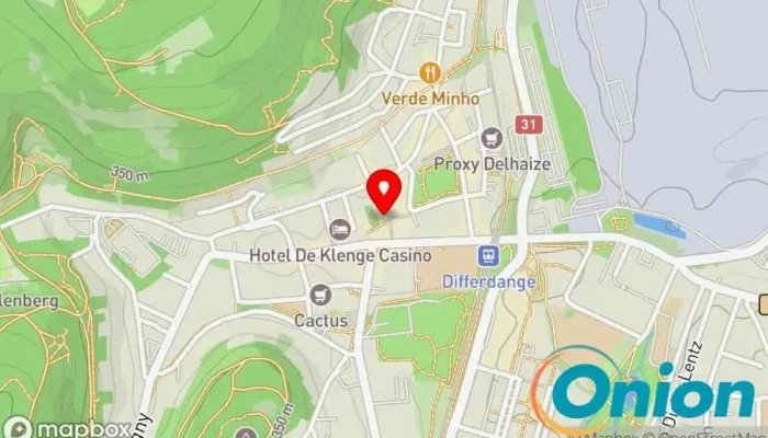 Kaart vun Peinture Gaspar Maler, Jalousiengeschäft, Auftragnehmer, Unternehmen für Isolationsarbeiten, Farbenfachgeschäft, Stuckateur, Betrieb für Fassadenverkleidungen zu Differdange