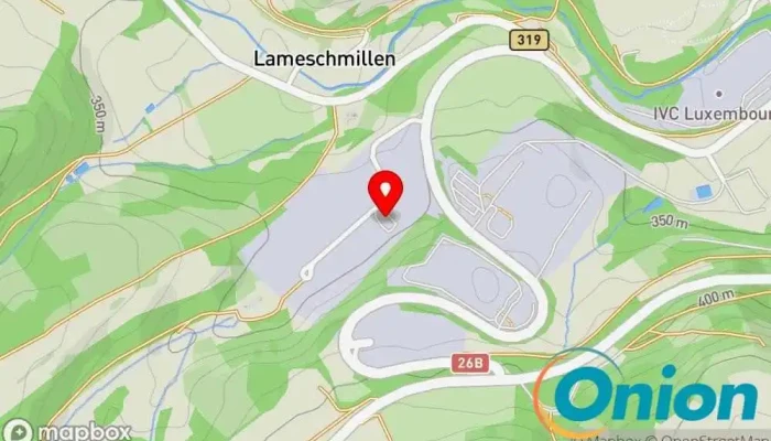 Kaart vun Peintures-Décors Oestreicher Farbenfachgeschäft, Jalousiengeschäft, Baustoffhandel, Betrieb für Fassadenverkleidungen, Tapetengeschäft zu Wiltz