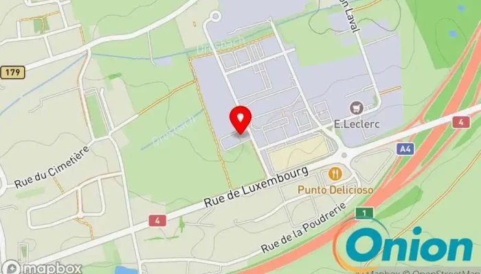 Kaart vun Peintures ROBIN SA Geschäft für Künstlerzubehör, Haushaltswarengeschäft zu Leudelingen