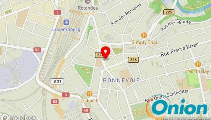 Kaart vun Pharmacie de Bonnevoie Apotheke zu Luxemburg