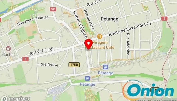 Kaart vun Pharmacie de Pétange Apotheke zu Pétange