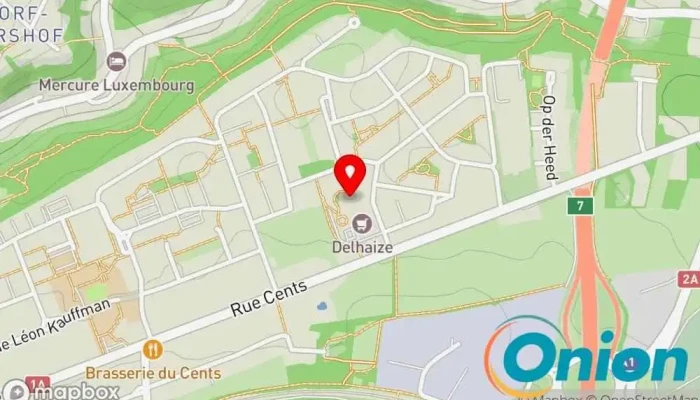 Kaart vun Pharmacie du Cents Apotheke, Gesundheit zu Luxemburg