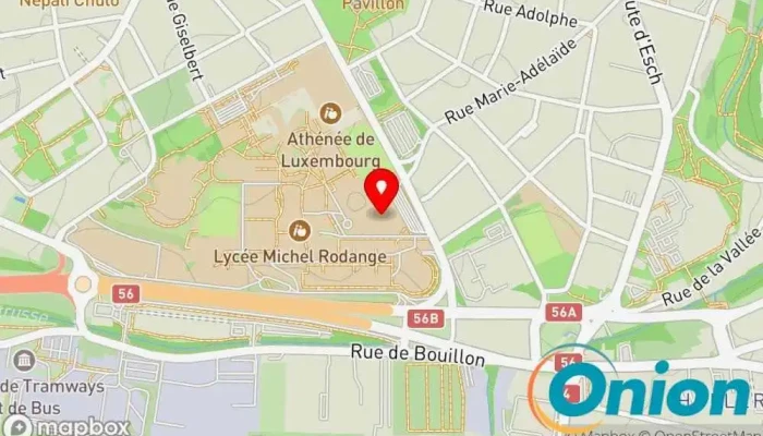 Kaart vun Piscine Campus Geesseknäppchen Schwimmbad zu Luxemburg