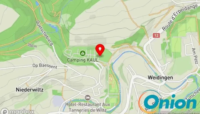 Kaart vun Piscine Kaul Öffentliches Schwimmbad zu Wiltz