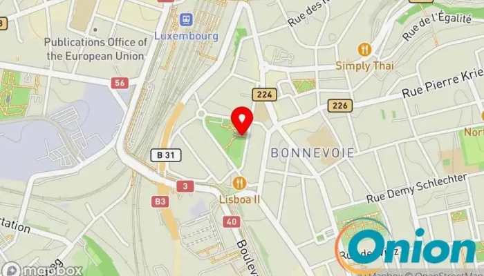 Kaart vun Piscine Municipale de Bonnevoie Schwimmbad zu Luxemburg