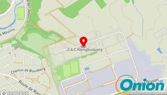 Kaart vun Plafotech Trockenbauunternehmen zu Bissen