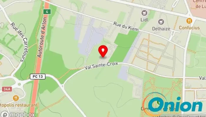 Kaart vun Polygone Sàrl Müllabfuhr zu Luxemburg