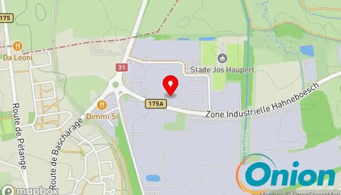 Kaart vun Ponistralux & Schaul Sàrl Fensteranbieter, Möbeltischler, Türfachhandel, Garagentoranbieter zu Differdingen