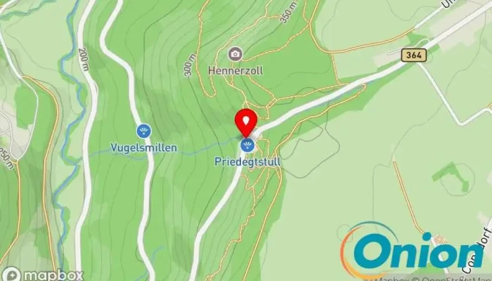 Kaart vun Predigtstuhl Sehenswürdigkeit zu Berdorf