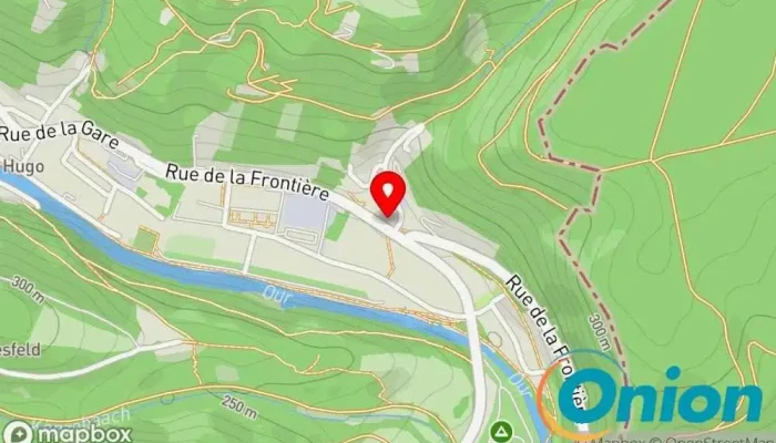 Kaart vun Q8 Tankstelle, Autowäsche zu Vianden