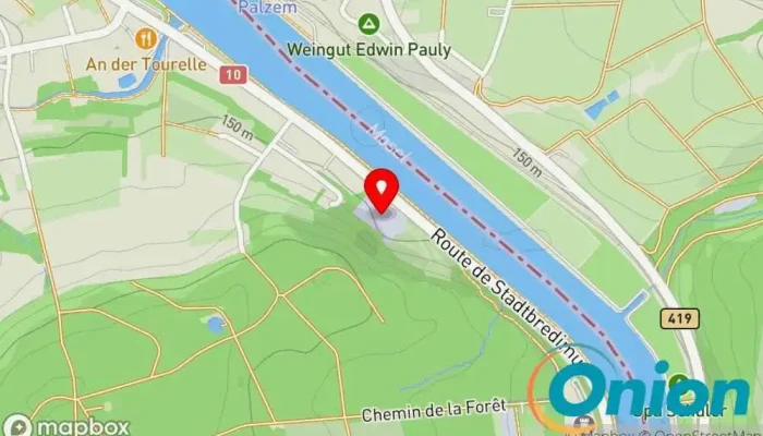 Kaart vun Rectilux Sàrl Maschinenwerkstatt, Geschäftsstelle zu Remich