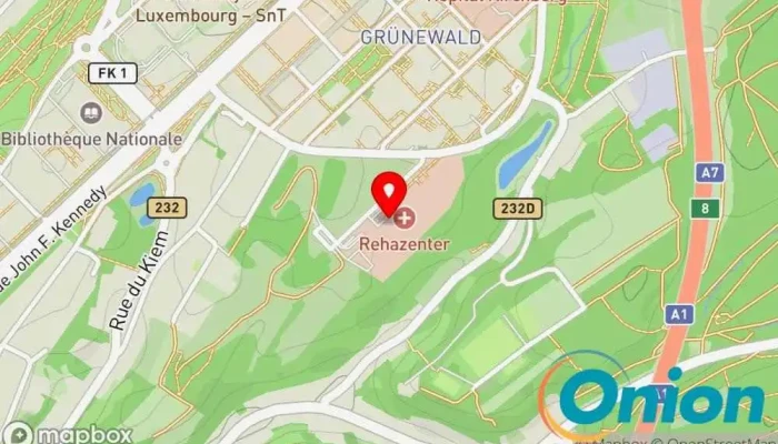 Kaart vun Rehazenter CNRFR Apotheke zu Luxemburg