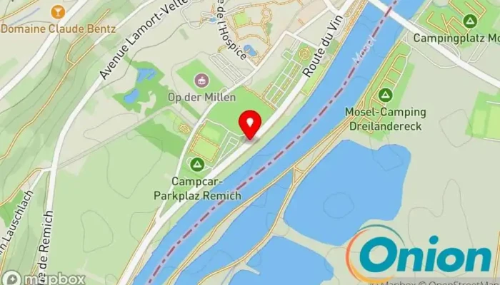 Kaart vun REMICH, Piscine Bushaltestelle zu Remich