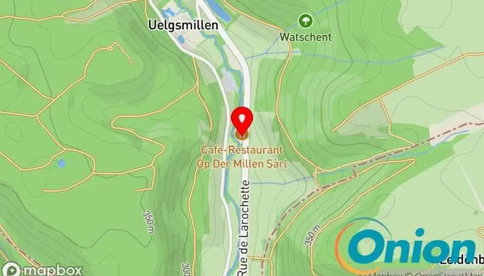 Kaart vun Restaurant - Pizzeria Op Der Millen Restaurant, Funktionshalle, Restaurant mit Essen zum Mitnehmen, Pizzeria, Portugiesisches Restaurant zu Ernztalgemeinde