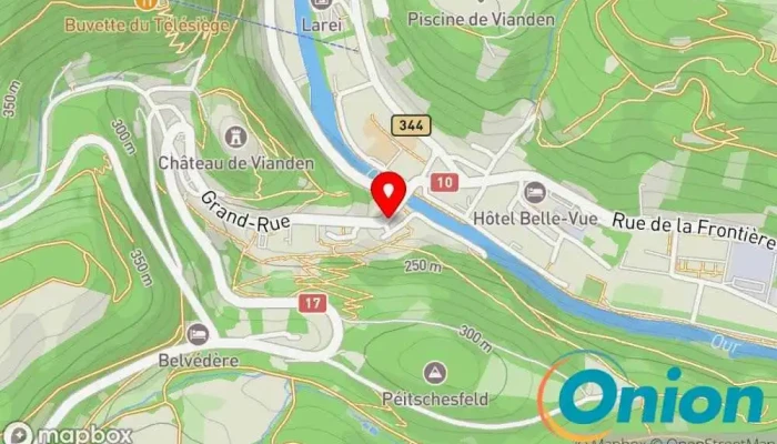 Kaart vun Restaurant-Café Ville de Bruxelles Restaurant zu Vianden