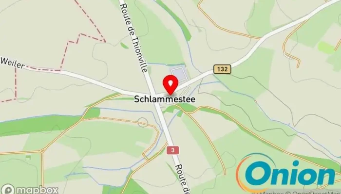 Kaart vun Restaurant Les Espaces Restaurant zu Weiler zum Turm