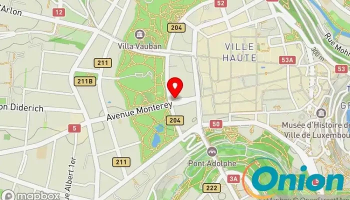 Kaart vun Restaurant TEHRAN Restaurant zu Luxemburg