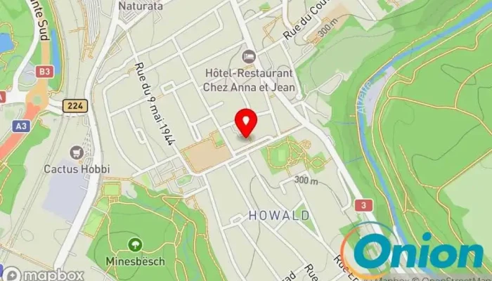 Kaart vun Sathifax Dienst für Satellitenkommunikation, Antennendienst, Elektrotechniker, Elektrofachmarkt, Telekommunikationsunternehmen, Fernsehgeräte-Reparaturdienst zu Hesperingen