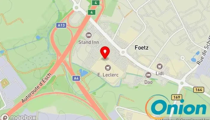 Kaart vun Service après vente Leclerc Reparaturservice zu Monnerich