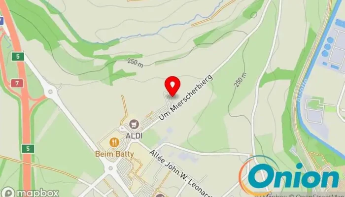 Kaart vun S.I.D.E.C. - Parc à conteneurs Entsorgungsunternehmen zu Mersch