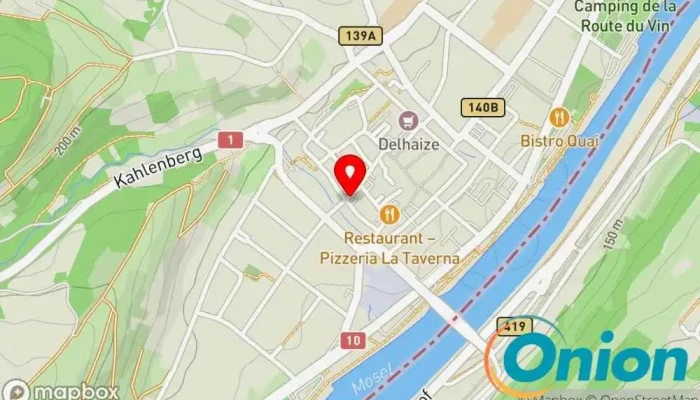 Kaart vun Sitzmöglichkeiten Park zu Grevenmacher